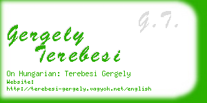 gergely terebesi business card